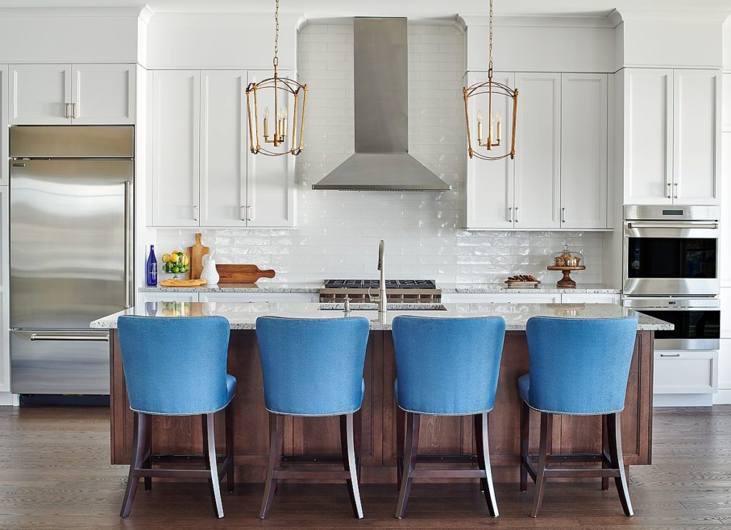 Task lighting in this custom Cedar Valley kitchen